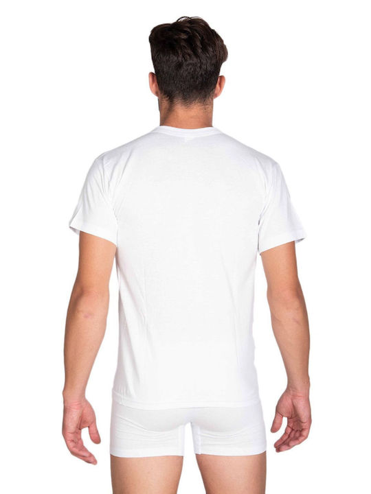 Jokers Men's Short Sleeve Undershirt White