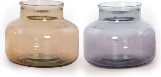 Nef-Nef Homeware Стъклено Ваза Aloha Бежова Ф16xВ16см Nef-Nef Homeware Стъклено Ваза Aloha Бежова Ф16xВ16см