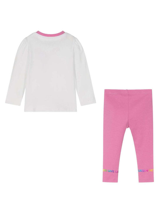 Guess Kids Set with Leggings Winter 2pcs White