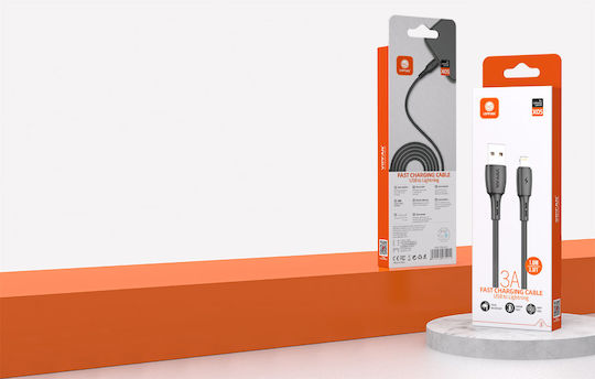 Vipfan Vipfan Racing X05 USB to Lightning Cable Μαύρο 1m