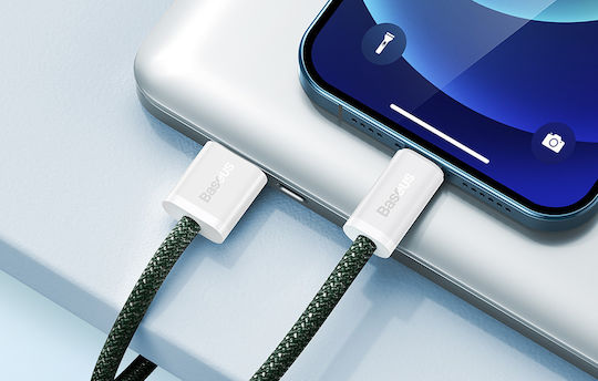Baseus Dynamic 2 Плетена USB-A към Lightning кабел Зелен 2м (CALD040106)