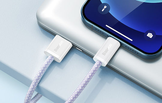 Baseus Dynamic 2 Braided USB to Lightning Cable Μωβ 2m (CALD040105)