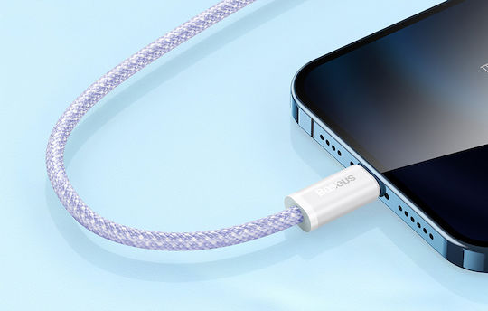 Baseus Dynamic 2 Braided USB to Lightning Cable Μωβ 2m (CALD040105)