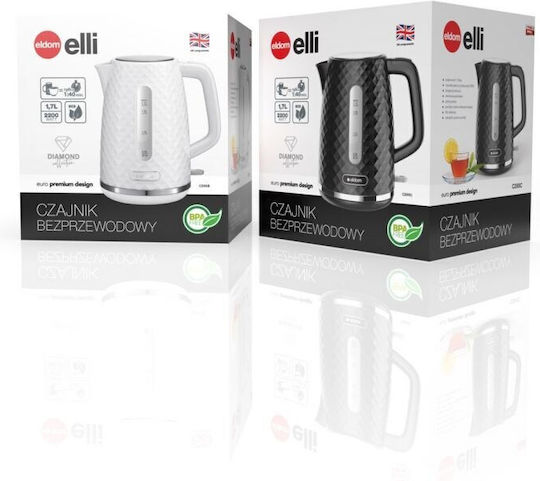 Eldom Kettle 1.7lt 2200W Black