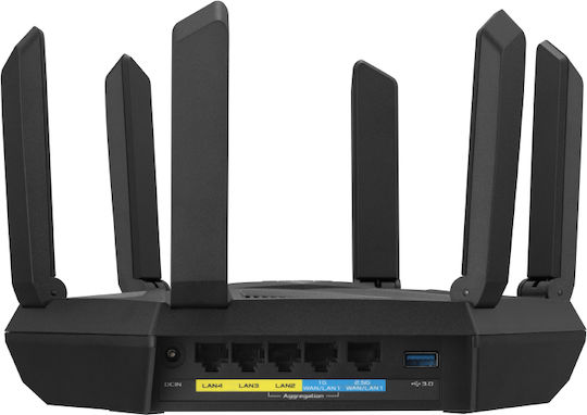 Asus RT-AXE7800 Безжичен Рутер Wi-Fi 6E с 5 Порта Gigabit Ethernet