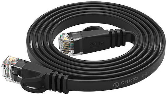 Orico Flat U/UTP Cat.6 Ethernet Network Cable 5m Black 1pcs