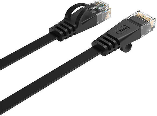 Orico Flat U/UTP Cat.6 Ethernet Network Cable 5m Black 1pcs