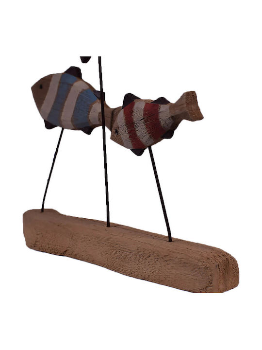 SP Souliotis Decorative Fish made of Wood 27x5x24cm 1pcs
