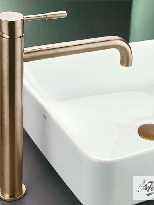 La Torre Tech 12507 Mixing Tall Sink Faucet Bronze Brushed