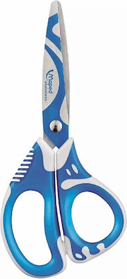 Maped Zenoa Fit Kinder Schere für Handwerksarbeiten 13cm mit Metallisch Klinge Blau