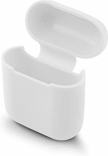 Hurtel Soft Touch Θήκη Σιλικόνης σε Λευκό χρώμα για Apple AirPods