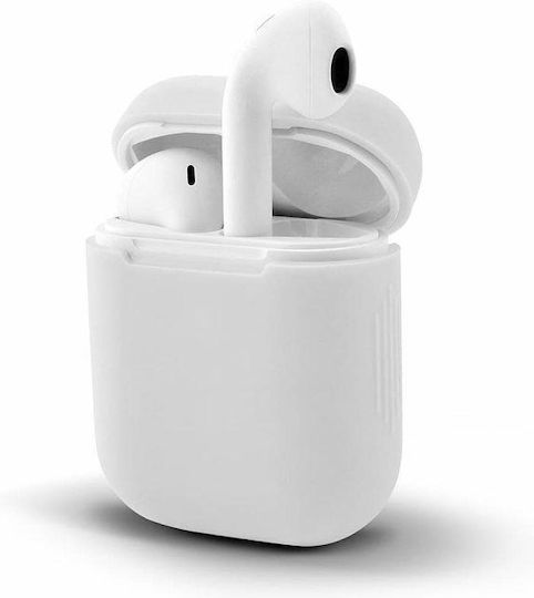 Hurtel Soft Touch Θήκη Σιλικόνης σε Λευκό χρώμα για Apple AirPods