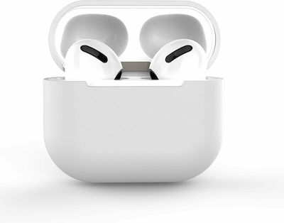 Soft Touch Hülle Silikon in Weiß Farbe für Apple AirPods 1 / AirPods 2