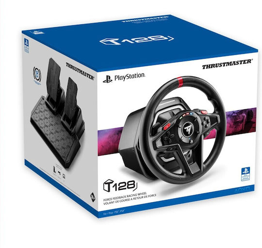 Thrustmaster T128 Steering Wheel with Pedals for PC / PS4 / PS5 with 900° Rotation