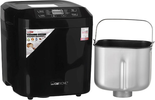 Clatronic BBA 3774 Mașină de pâine cu o putere de 550W și o capacitate de 1500gr cu 12 programe