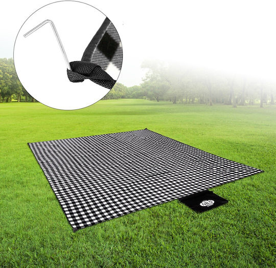 Nils Picnic Blanket 300x200cm In Black Color