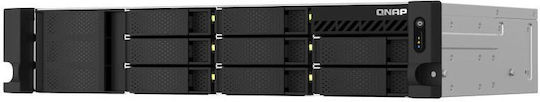 QNap TS-873AEU-4G NAS Rack με 8 θέσεις για HDD/M.2/SSD και 2 θύρες Ethernet