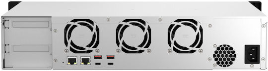 QNap TS-873AEU-4G NAS Rack με 8 θέσεις για HDD/M.2/SSD και 2 θύρες Ethernet