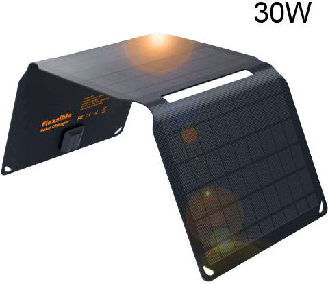 Invictus Invictus Αναδιπλούμενο Ηλιακό Panel Φορτιστής 30W με USB Output (Φορητών Συσκευών) (SRUSB-30)