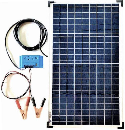 Слънчев Панел Зарядно Устройство 40W (Автомобилни Батерии) (HM44041)