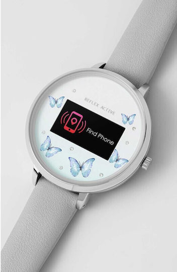 Reflex Active Series 03 38мм Смартчасовник с Пулсомер (Grey & Blue Butterfly)