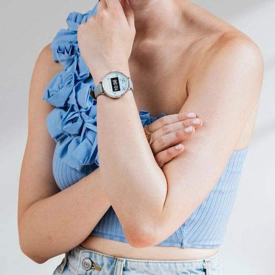 Reflex Active Series 03 38мм Смартчасовник с Пулсомер (Grey & Blue Butterfly)