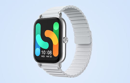 Haylou RS4 Plus Smartwatch with Heart Rate Monitor (Silver)