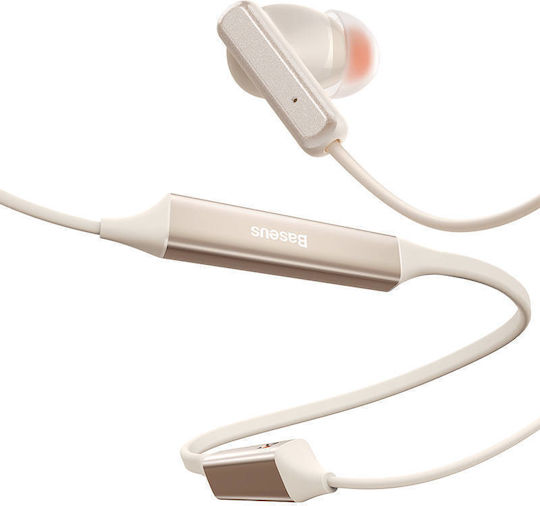 Baseus Bowie U2 Pro In ear Bluetooth хендсфри Слушалки Creamy White