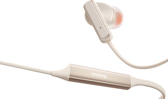 Baseus Bowie U2 Pro In ear Bluetooth хендсфри Слушалки Creamy White