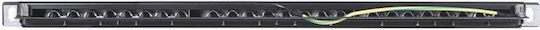 A-LAN Patch Panel für Rack 1U 24 Ports cat6 Schwarz PK028