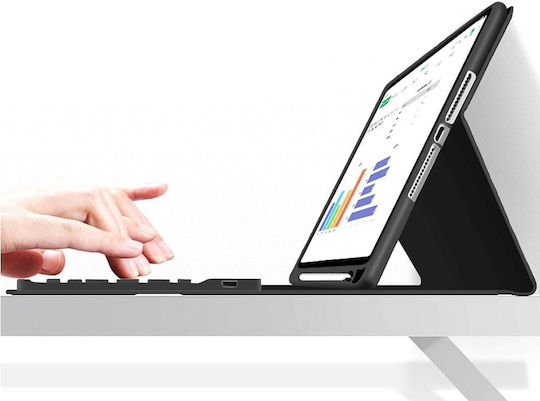 Tech-Protect Sc Pen Flip Cover in English US Blacη (iPad 2022 10.9'' / iPad 2025 11") TPSCPIPAD109B