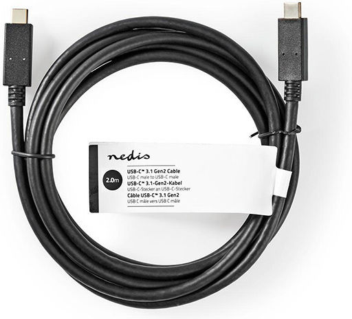 Nedis 233-2374 USB 3.2 Cable USB-C Male - USB-C 15W Black 2m