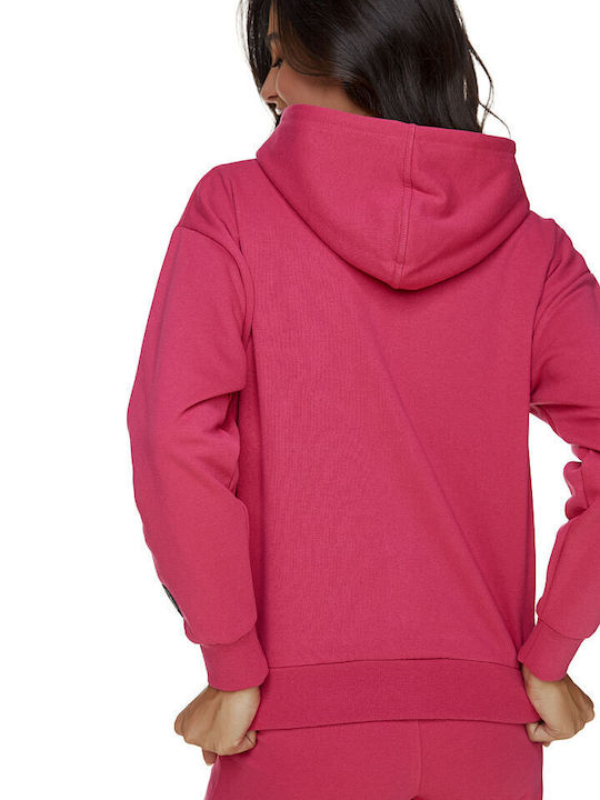 Bodymove Women's Hooded Sweatshirt Dark Fuchsia