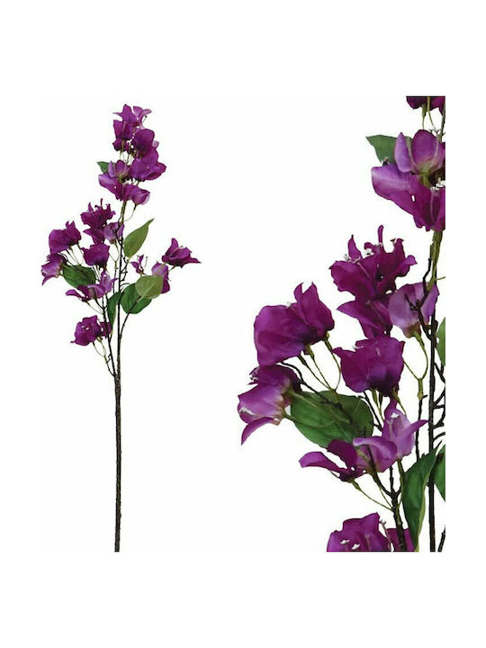 Marhome Artificial Decorative Branch Bougainvillea Purple 100cm 1pcs