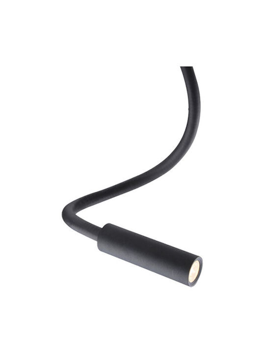 Gekas Snake Leuchte Wand LED Schwarz 10cm
