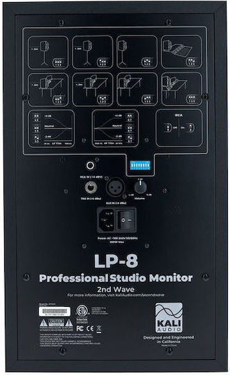Kali Audio LP-8 2nd Wave Ηχείo Studio Monitor 8" 100W (Τεμάχιο) Μαύρο