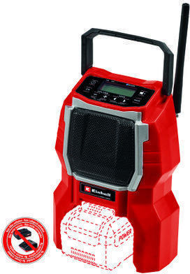 Einhell TC-RA 18 Li BT Solo Tragbares Radio mit Bluetooth Rot