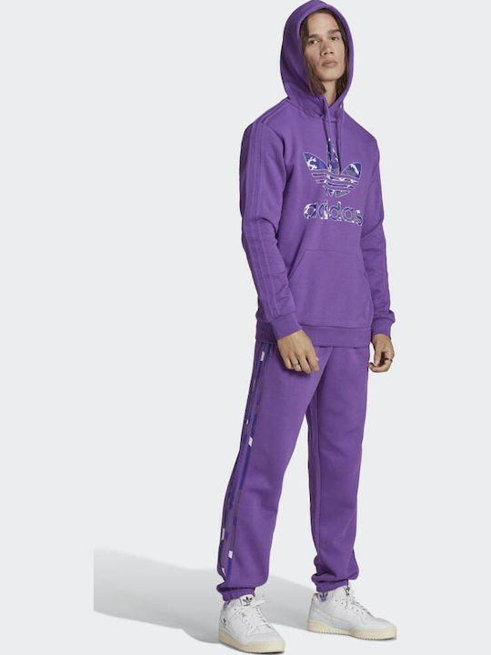 Graphics Camo Infill Hanorac Cu Glugă Violet Activ