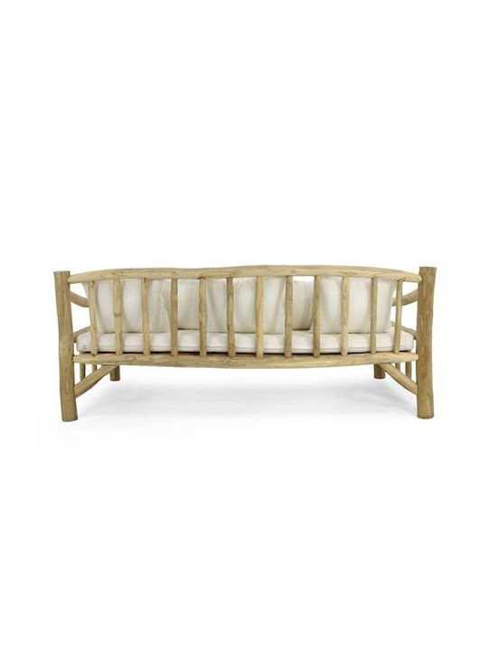 Torc Tree-Seater Sofa Outdoor Wooden with Pillows 210x100x80cm
