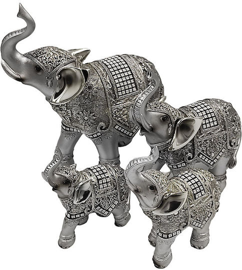 Karvounis Dekorativer Elefant aus Polyresin 11x5x13.5cm 1Stück