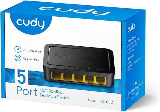 Cudy FS105D Unmanaged L2 Switch με 5 Θύρες Ethernet