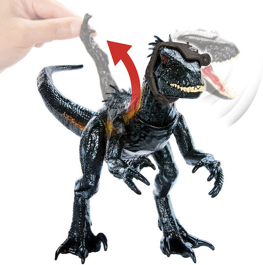 Φιγούρα Δράσης Super Attack Indoraptor Jurassic World Δεινόσαυρος με Ήχους και Φως για 4+ Ετών