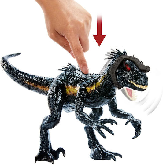 Φιγούρα Δράσης Super Attack Indoraptor Jurassic World Δεινόσαυρος με Ήχους και Φως για 4+ Ετών