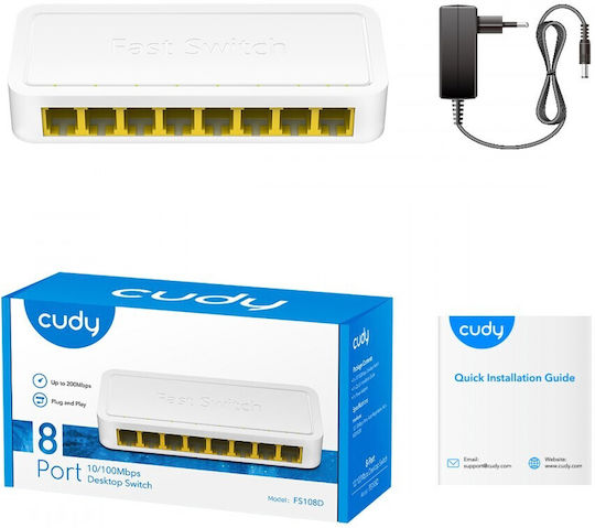 Cudy FS108D Unmanaged L2 Switch με 8 Θύρες Ethernet