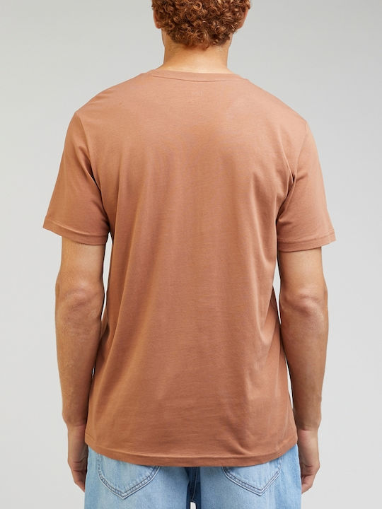 Lee Herren T-Shirt Kurzarm Orange