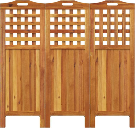 vidaXL Dekorativer Raumteiler Hölzernes mit 3 Paneelen 121.5x115cm