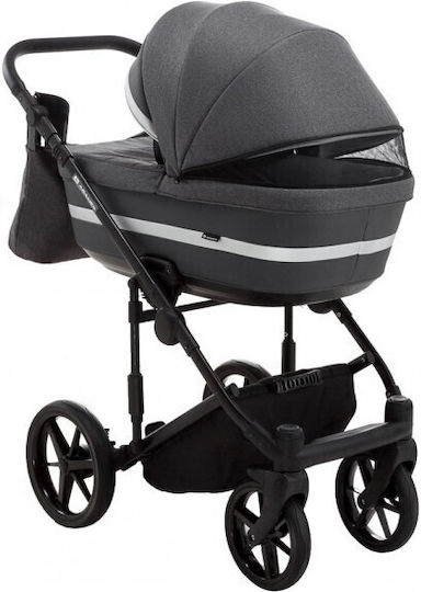 Adamex Rimini Verstellbar 3 in 1 Baby Kinderwagen Geeignet für Neugeborene Gray 12.5kg