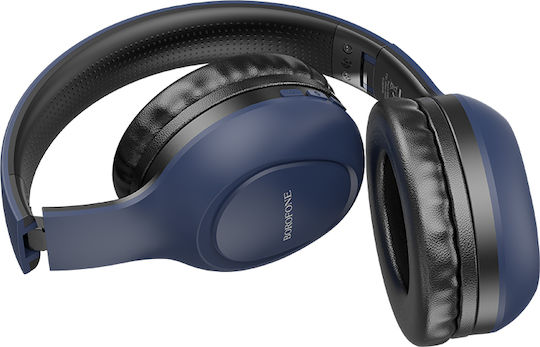 Borofone Fără fir Bluetooth On Ear Căști cu 20 ore de Funcționare Albastru marin