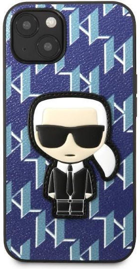 Karl Lagerfeld Monogram Ikonik Patch Back Cover Plastic Blue (iPhone 13)