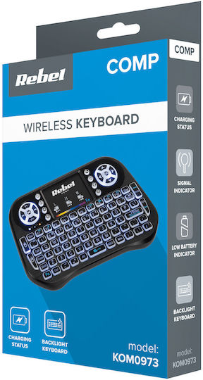 Quer Mini Q5 Kabellos Tastatur mit Touchpad Englisch US